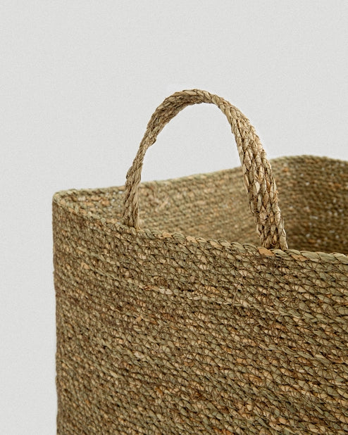 Set of 2 Souk Square Seagrass Baskets