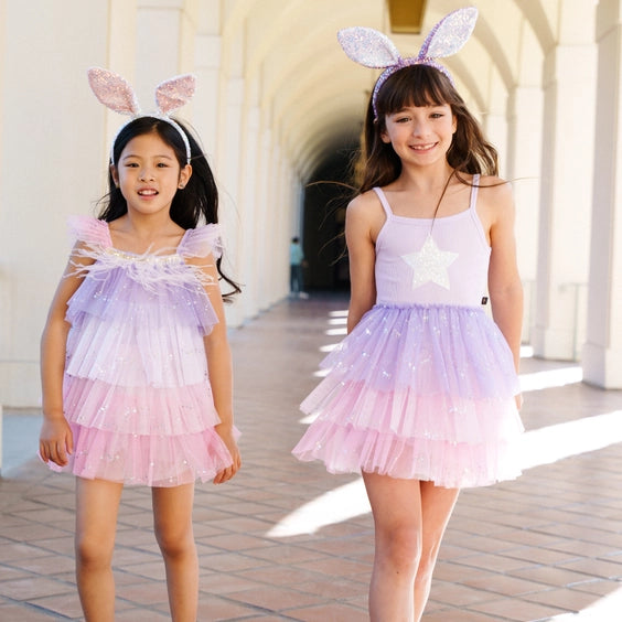 4 Layered Tutu Dress- Pink