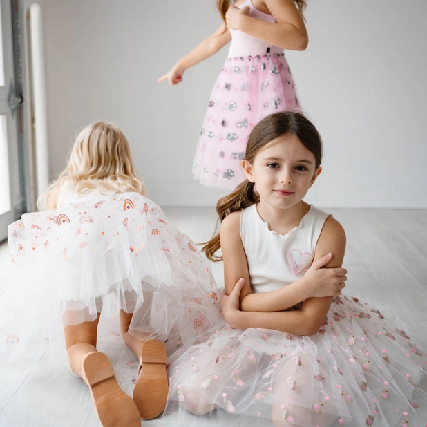 Han Frill Tutu Dress- Pink