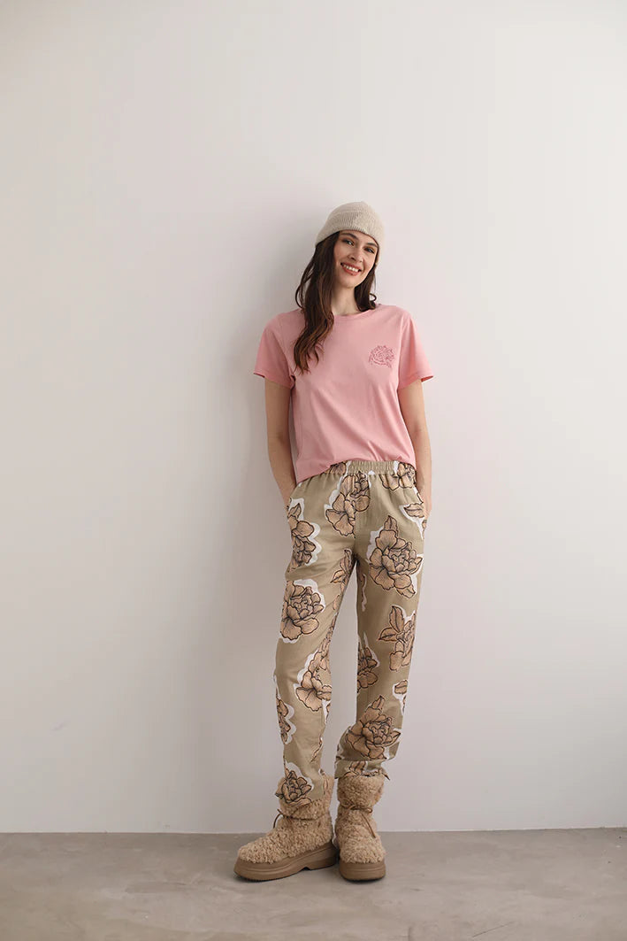 T-SHIRT CHEETAH PINK