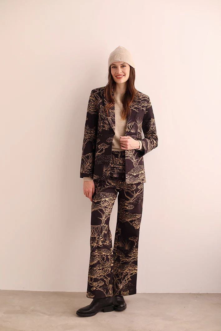 WOOL BLAZER SAFARI BLACK