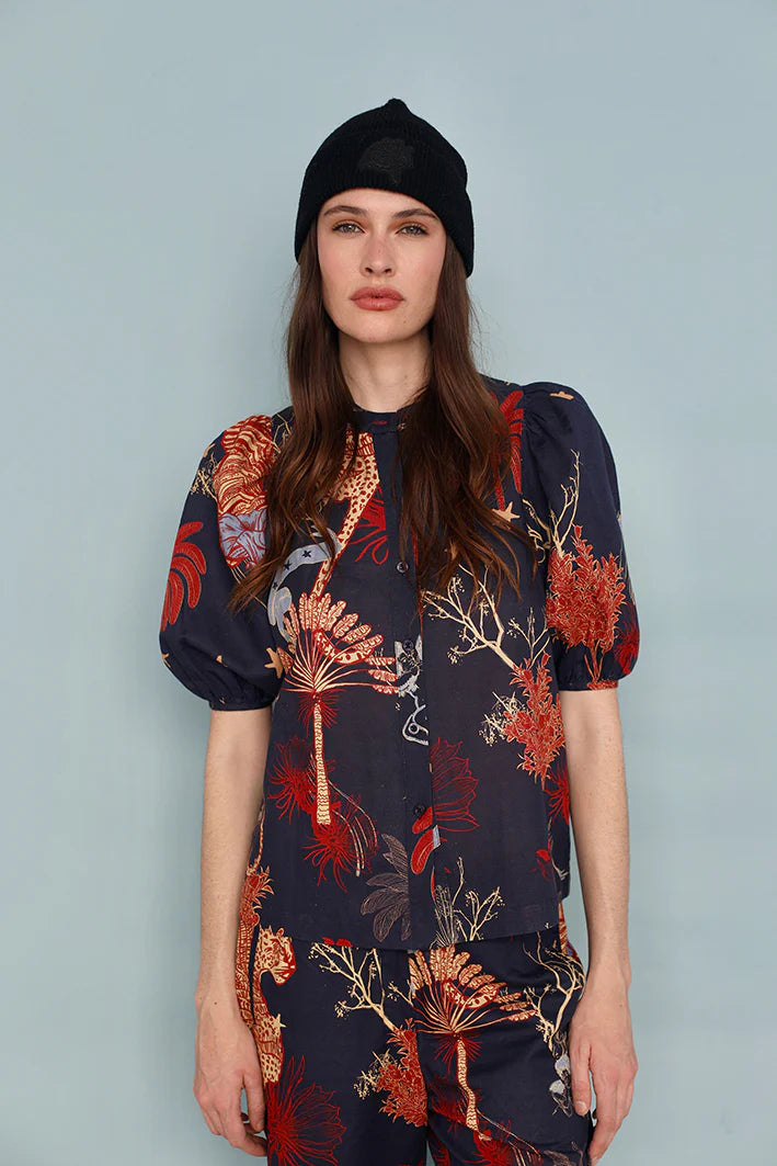 BALLOON SHIRT TOILE DE JOUY BLUE