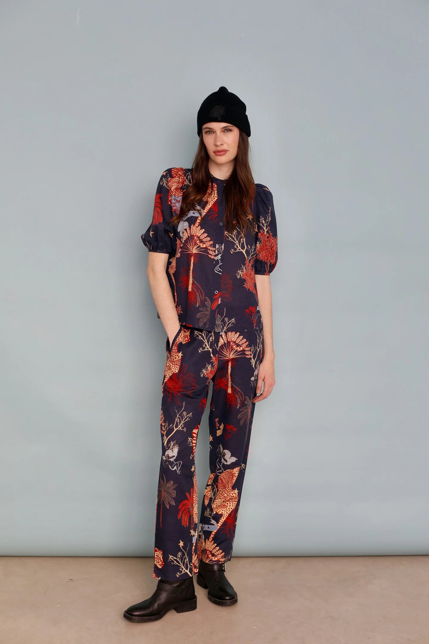 BALLOON SHIRT TOILE DE JOUY BLUE