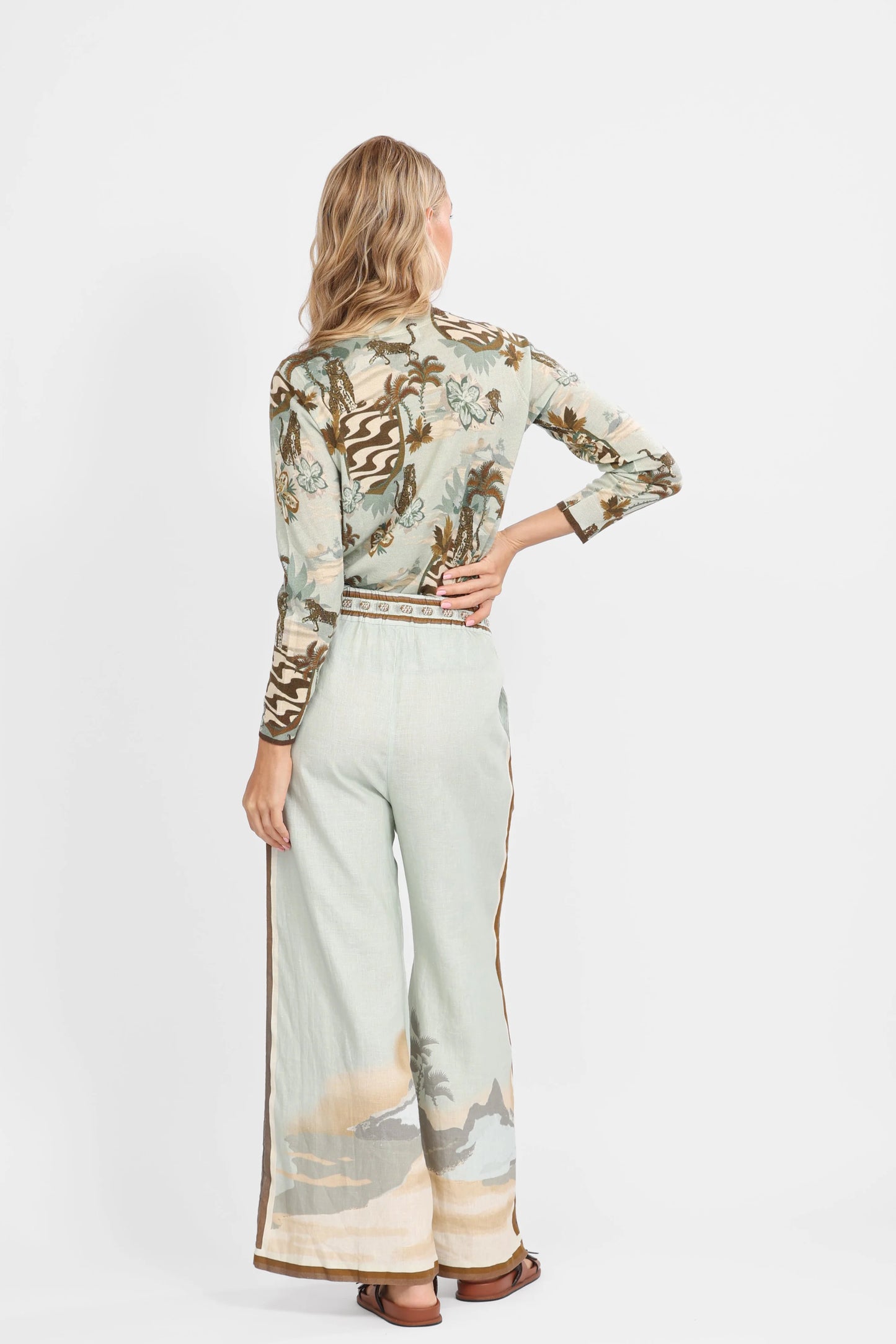LINEN PANT IPANEMA MATCHA