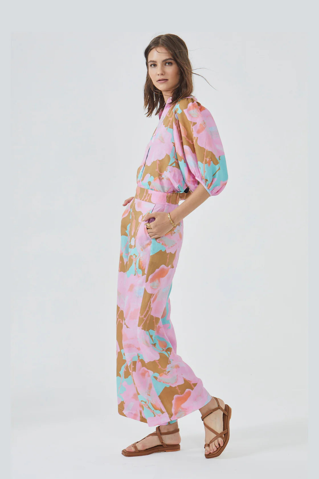 NEW LUNA PANTS - AQUARELA