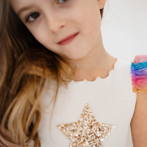 Leah Layered Tutu Dress-Purple Multi 3
