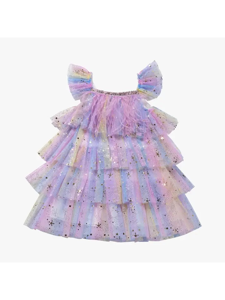 Layered Dress- Purple Star