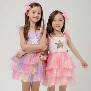 Mila Layered Tutu Dress- Pink
