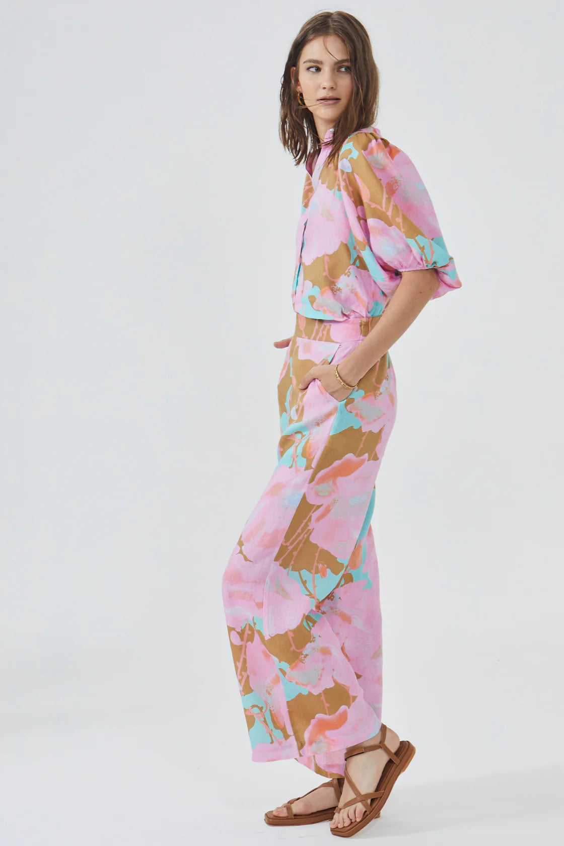 NEW LUNA PANTS - AQUARELA