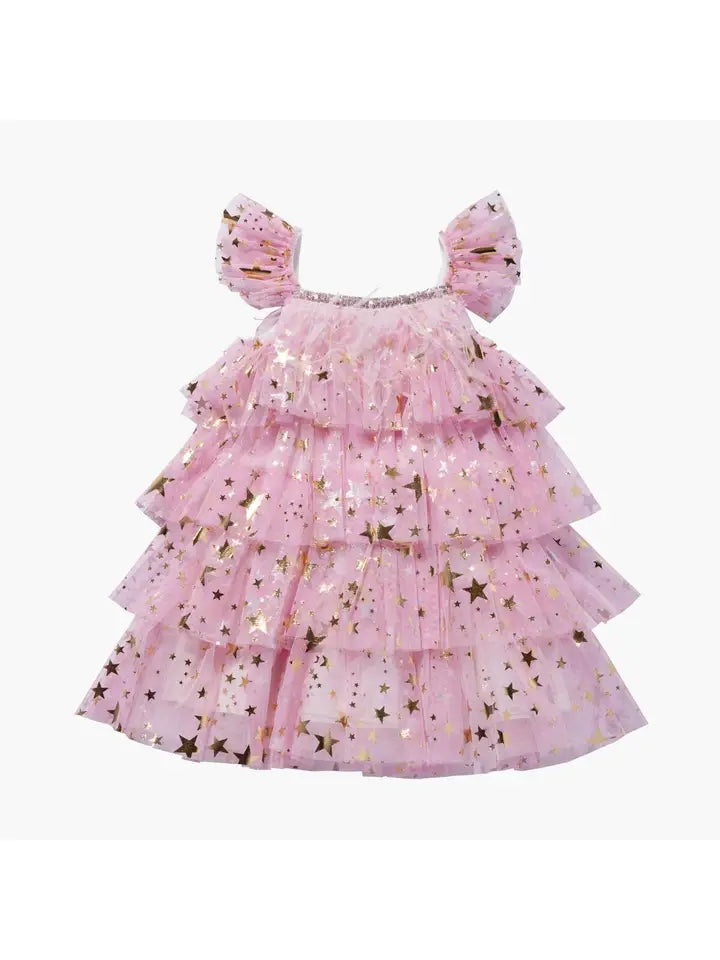 Layered Dress- Purple Star