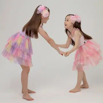 Mila Layered Tutu Dress- Pink