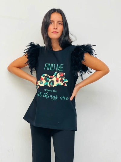 Find Me Ryv Feather T-Shirt