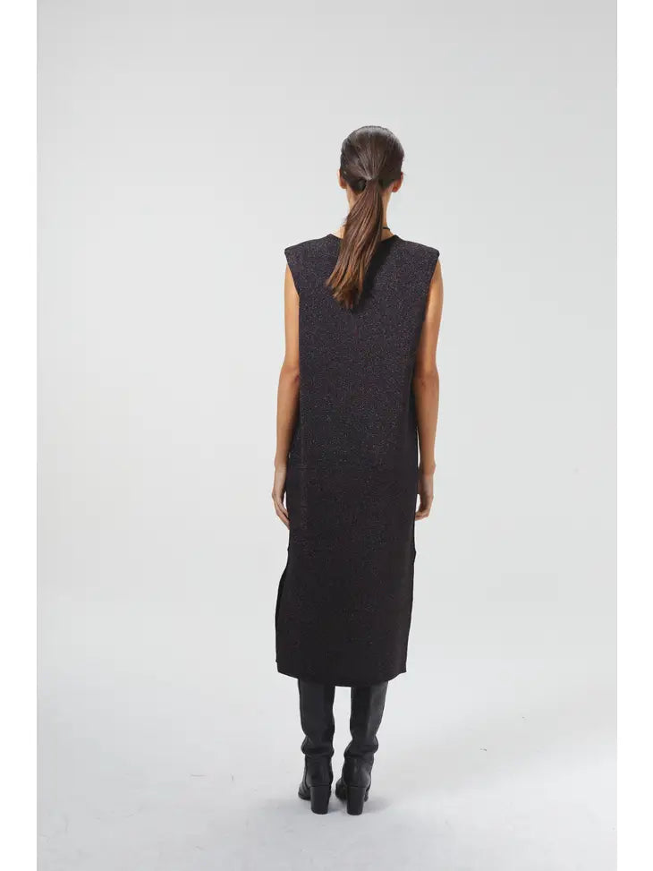Glitter Knitted Dress - Galaxy