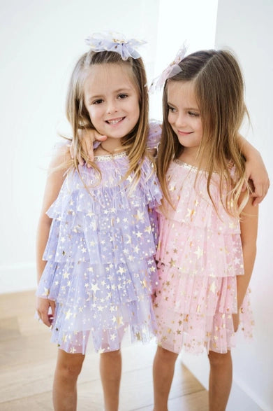 Layered Dress- Purple Star