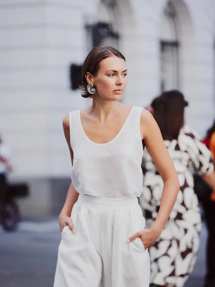 Sofia Cami Top - White