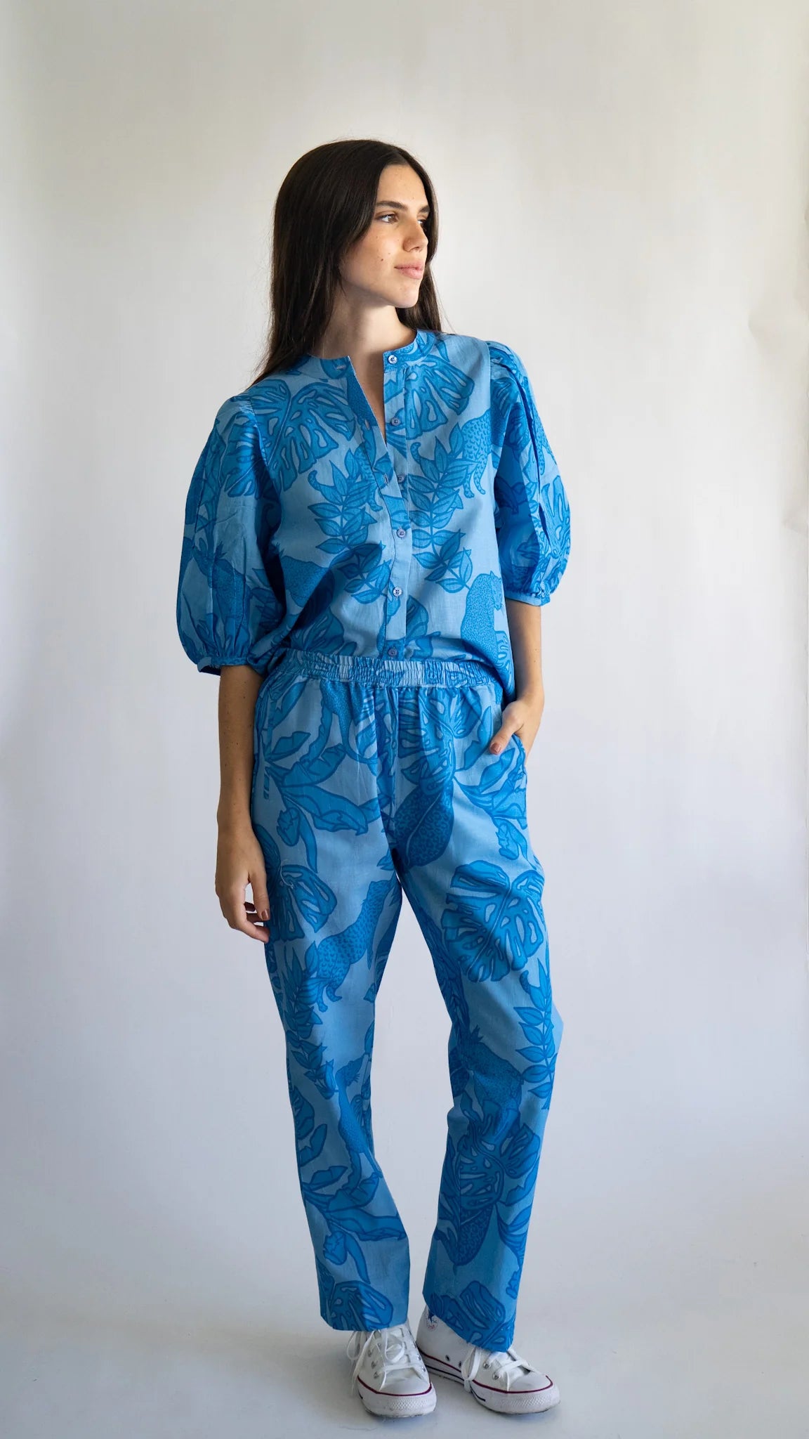 BALLOON SHIRT LIFE IN COLORS BLUE