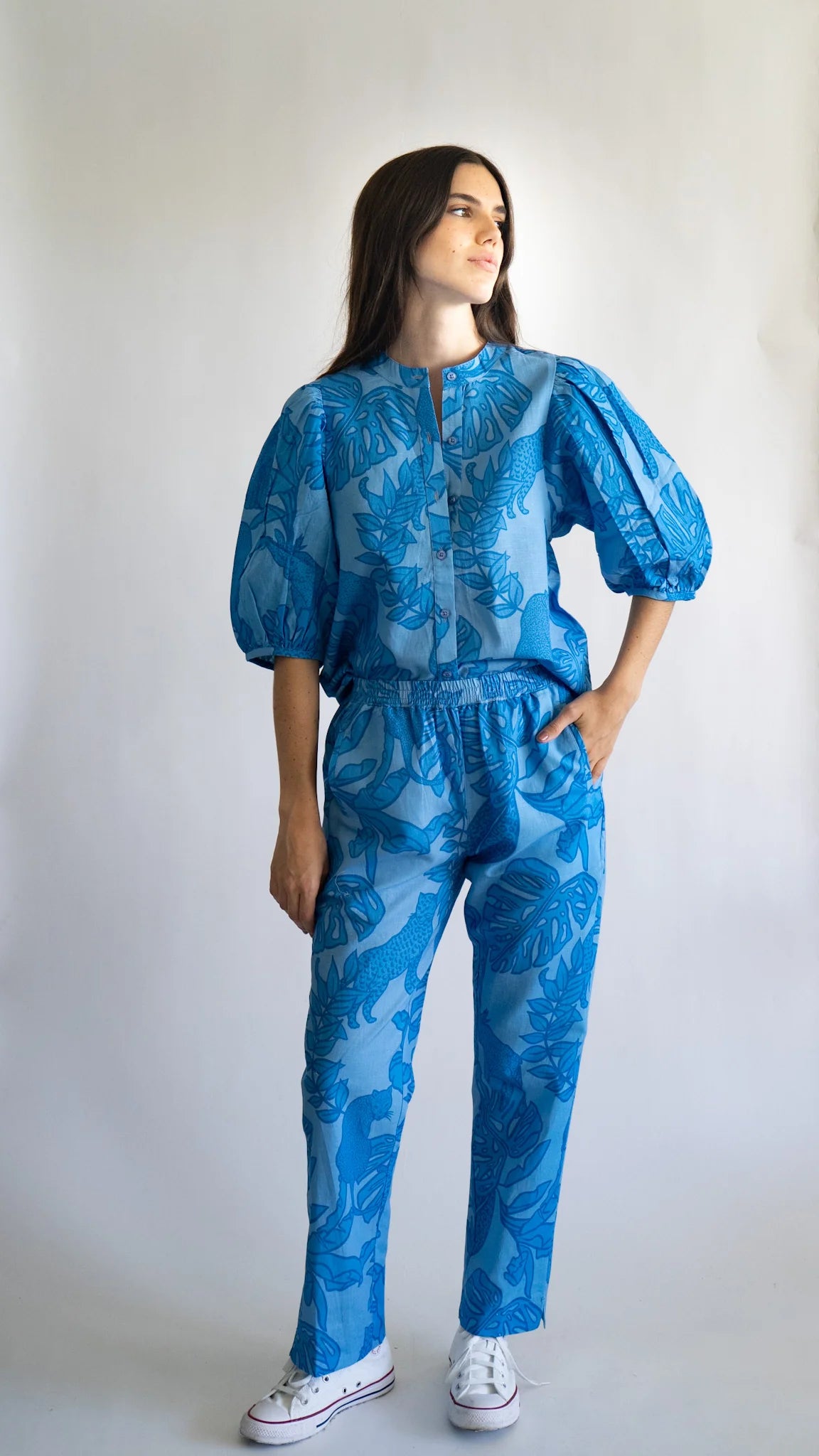 BALLOON SHIRT LIFE IN COLORS BLUE