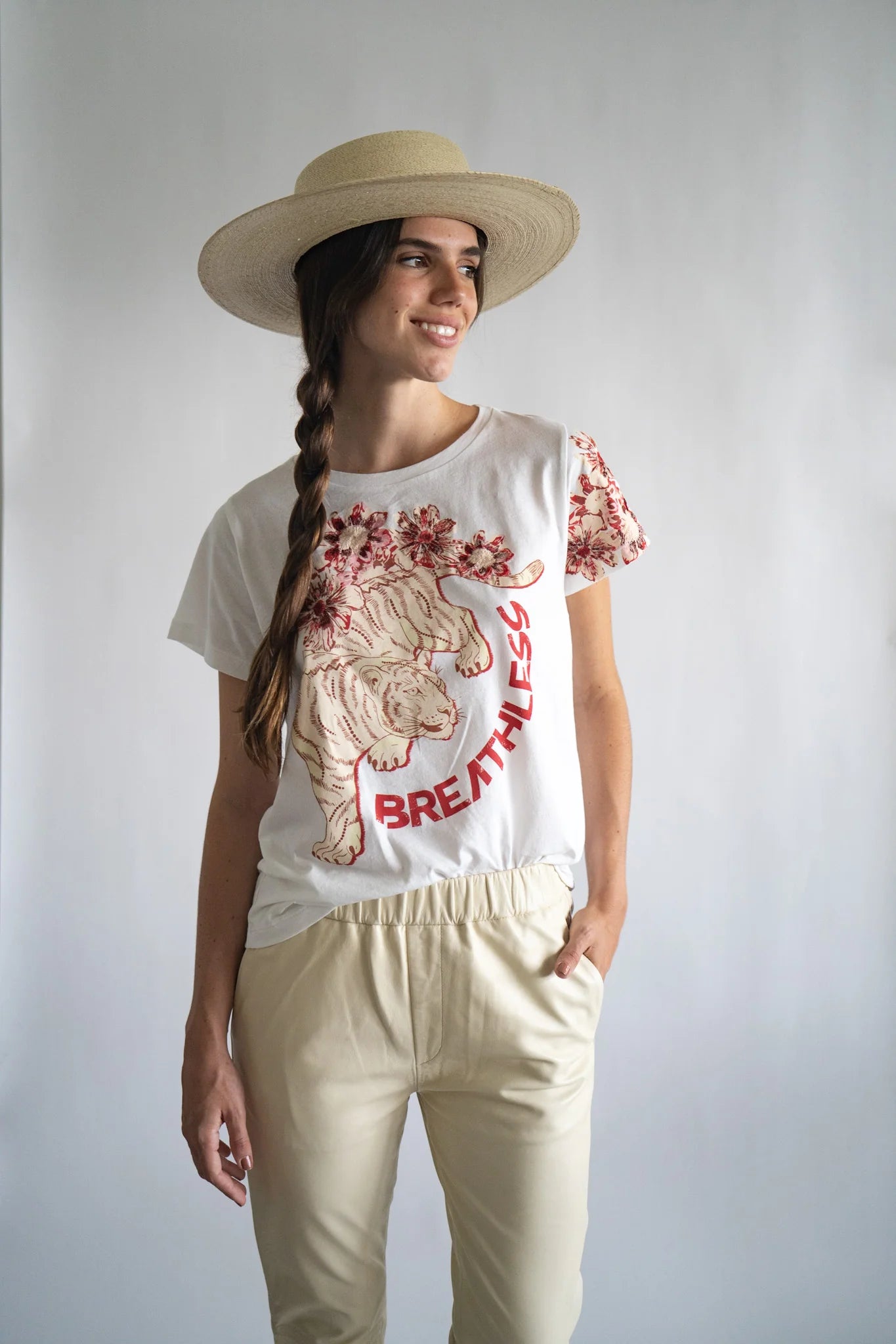T SHIRT BREATHLESS WHITE