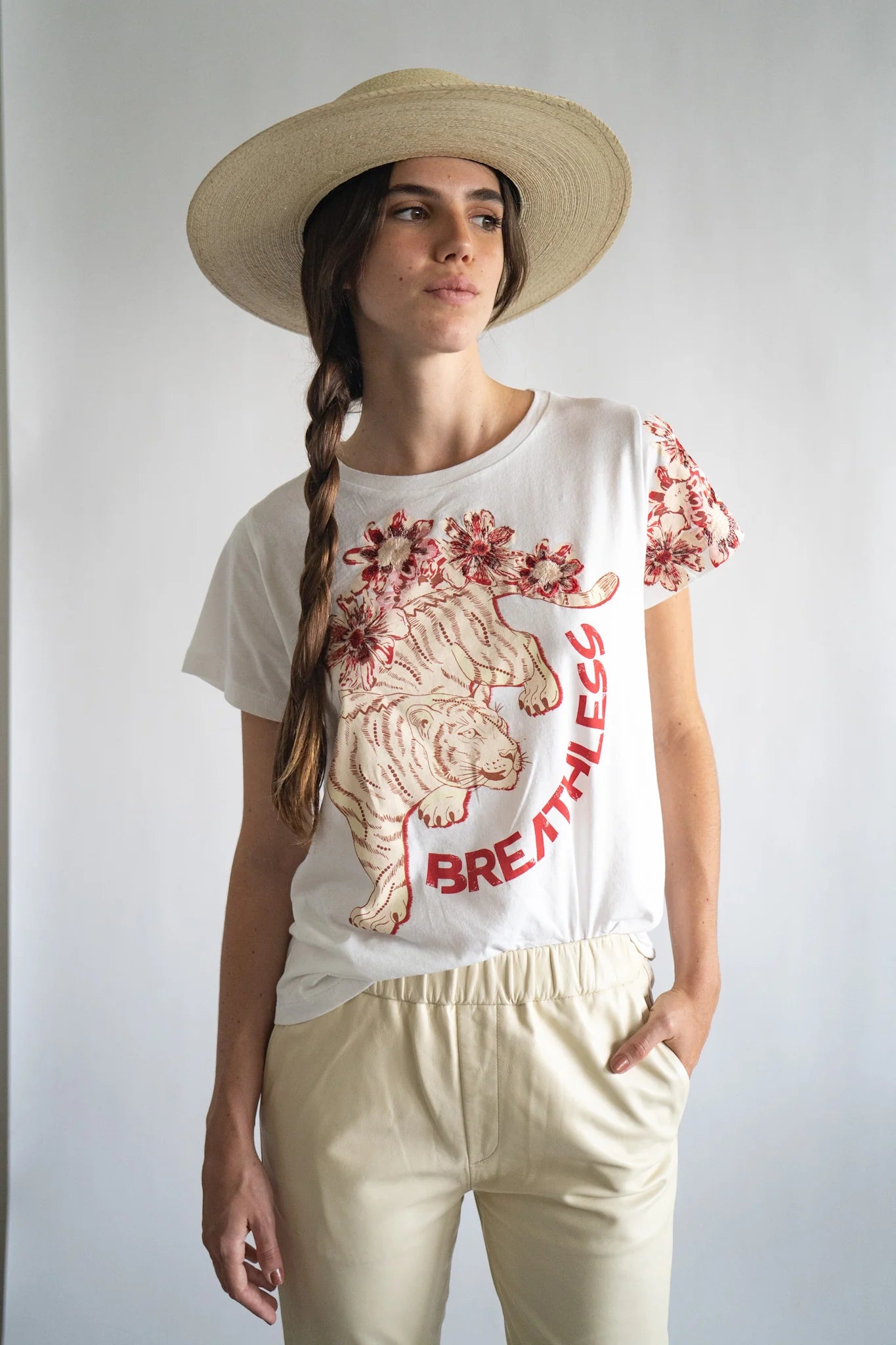 T SHIRT BREATHLESS WHITE