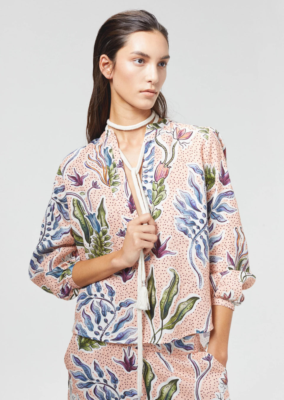 SAKE LINEN SHIRT - MARRAKECH GARDENS