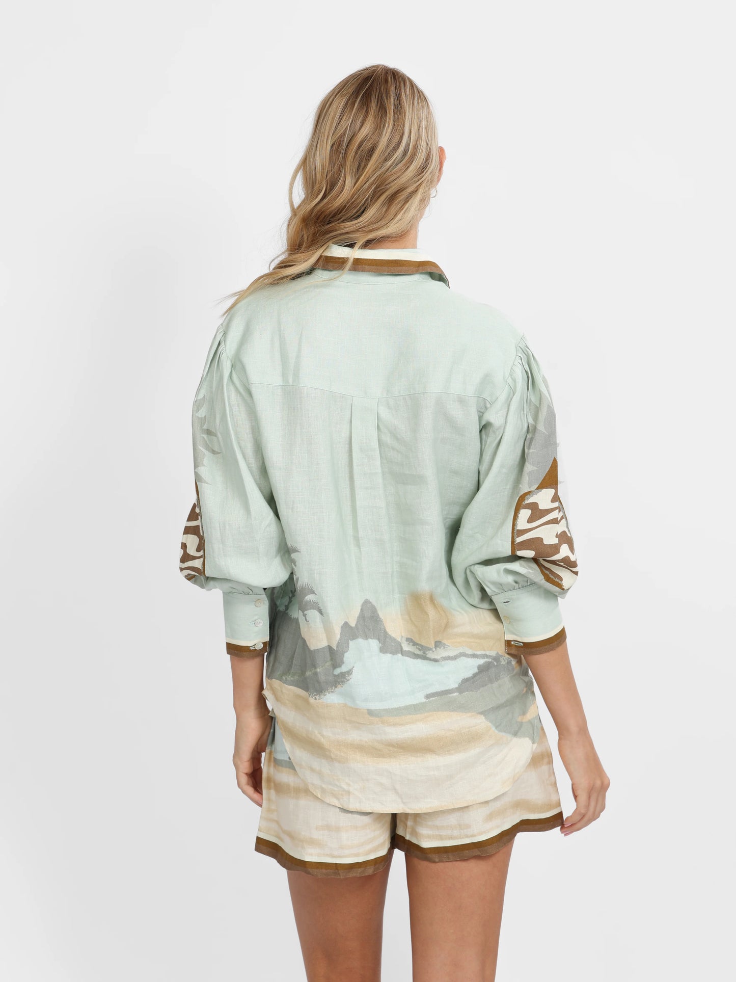 LINEN SHIRT IPANEMA MATCHA