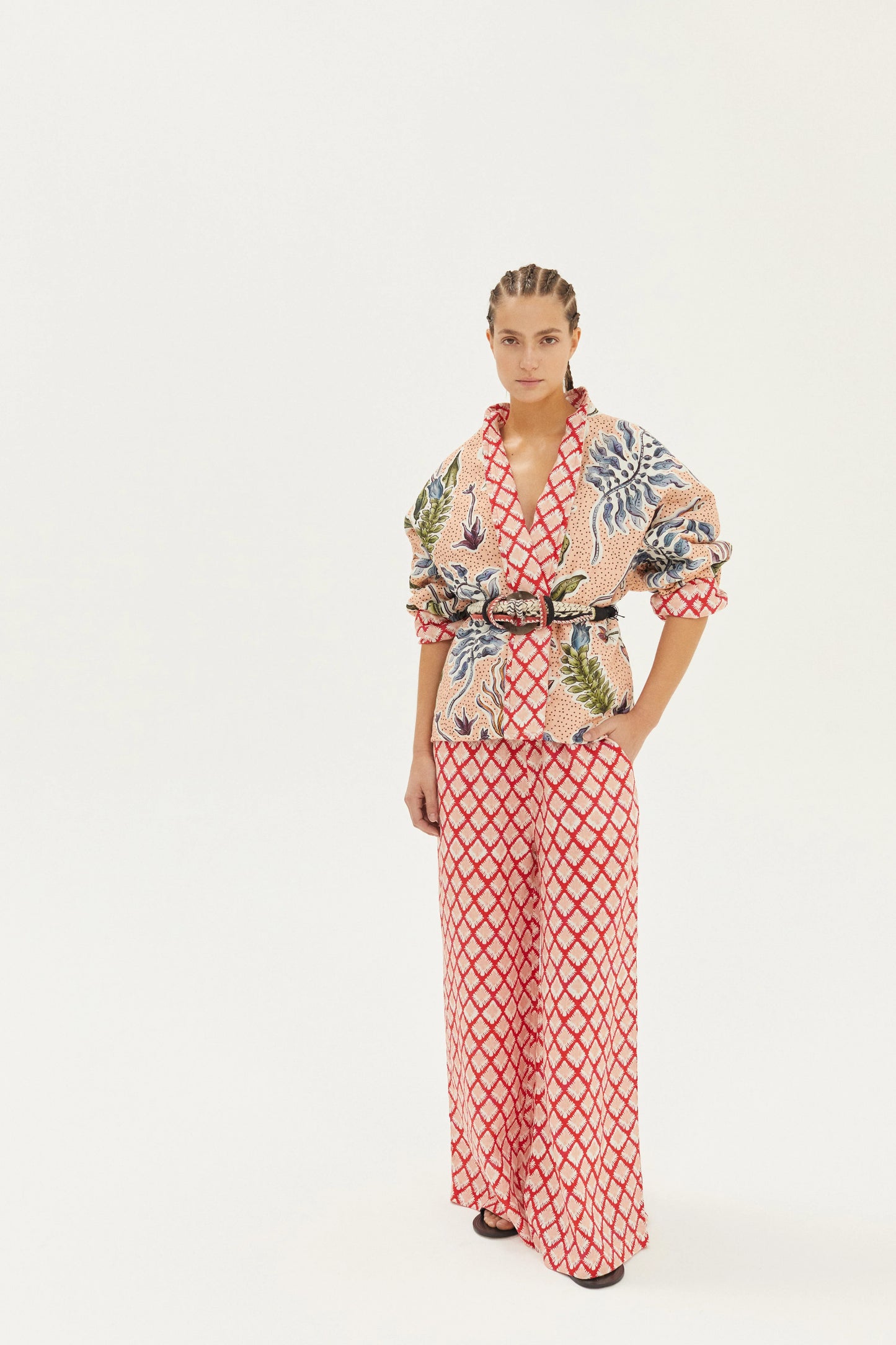 CAPE LINEN PANTS - TANGIER