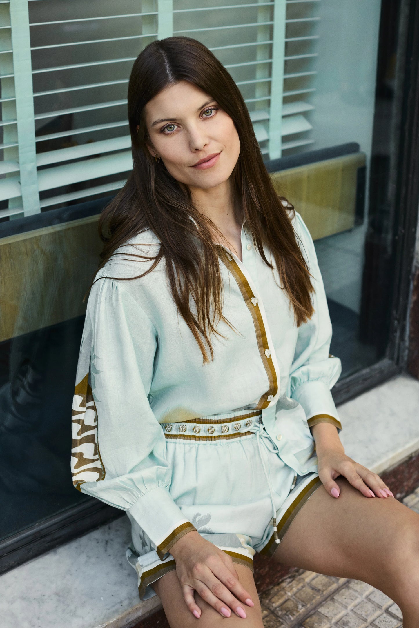 LINEN SHIRT IPANEMA MATCHA