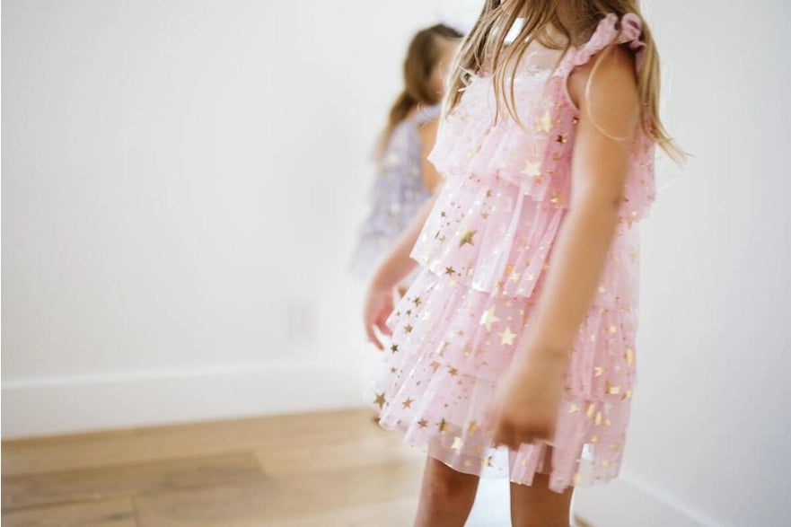 Layered Dress- Purple Star