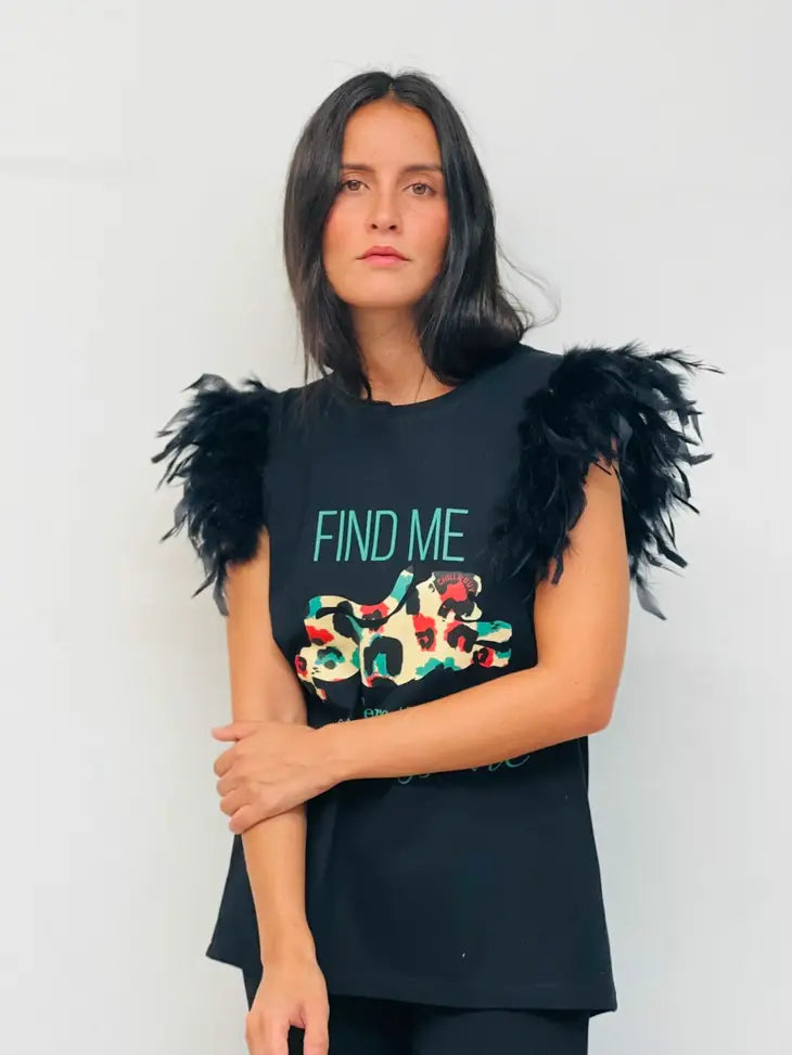 Find Me Ryv Feather T-Shirt
