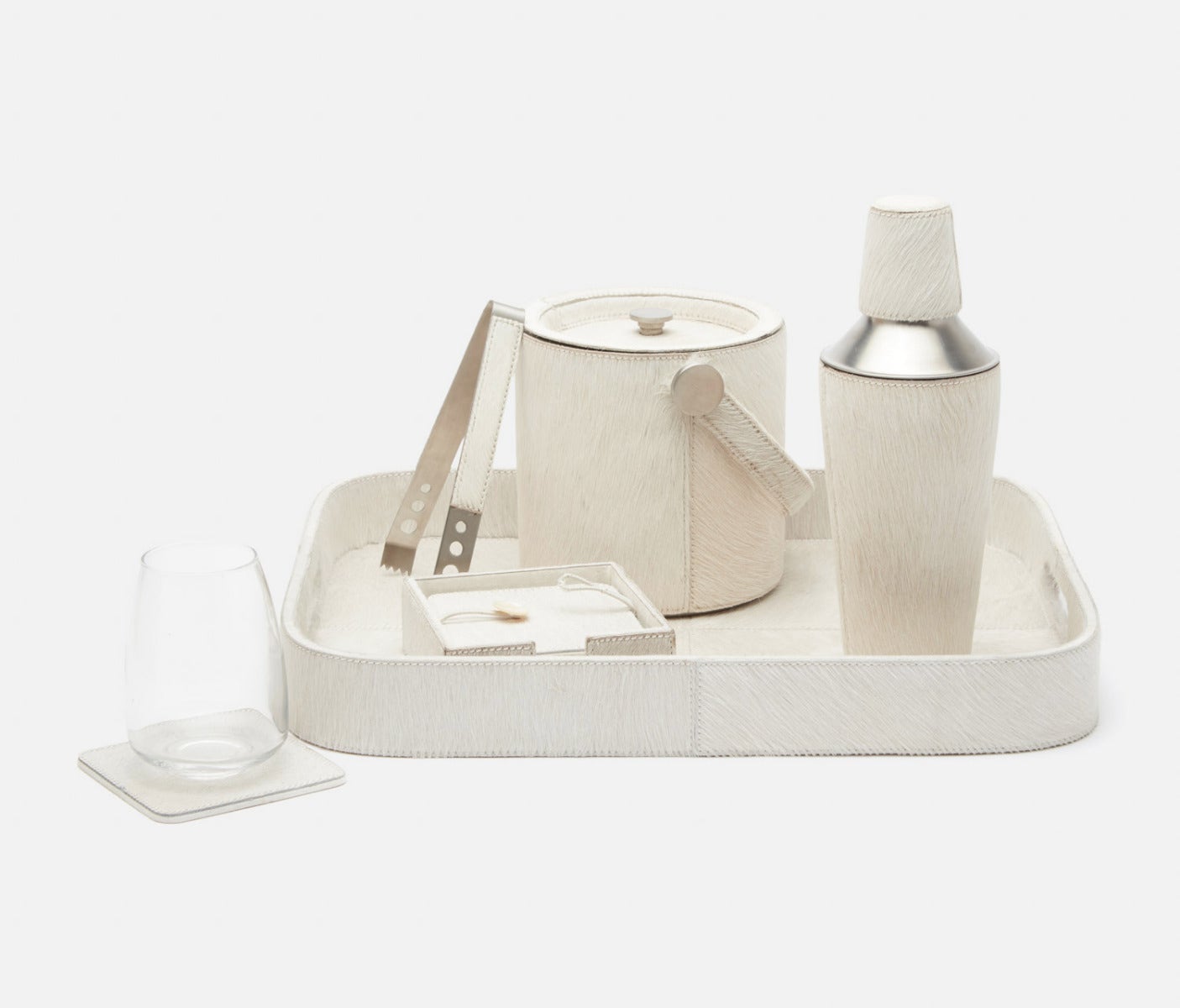 Browmley White Coasters- Set of 6