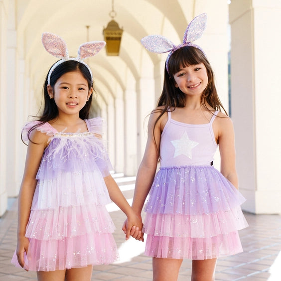 4 Layered Tutu Dress- Purple