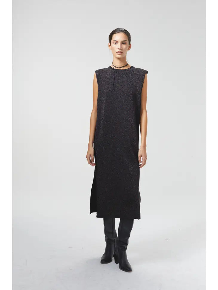 Glitter Knitted Dress - Galaxy