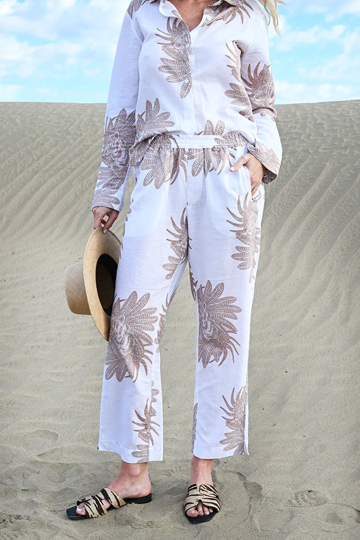 Pant Greek White