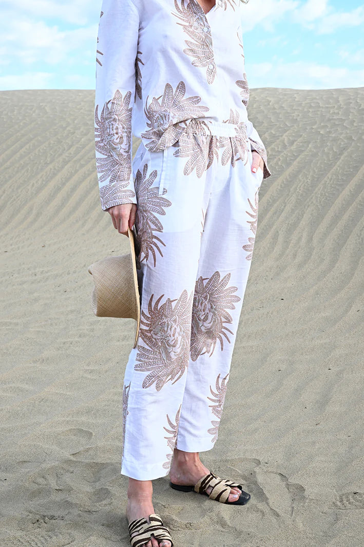 Pant Greek White
