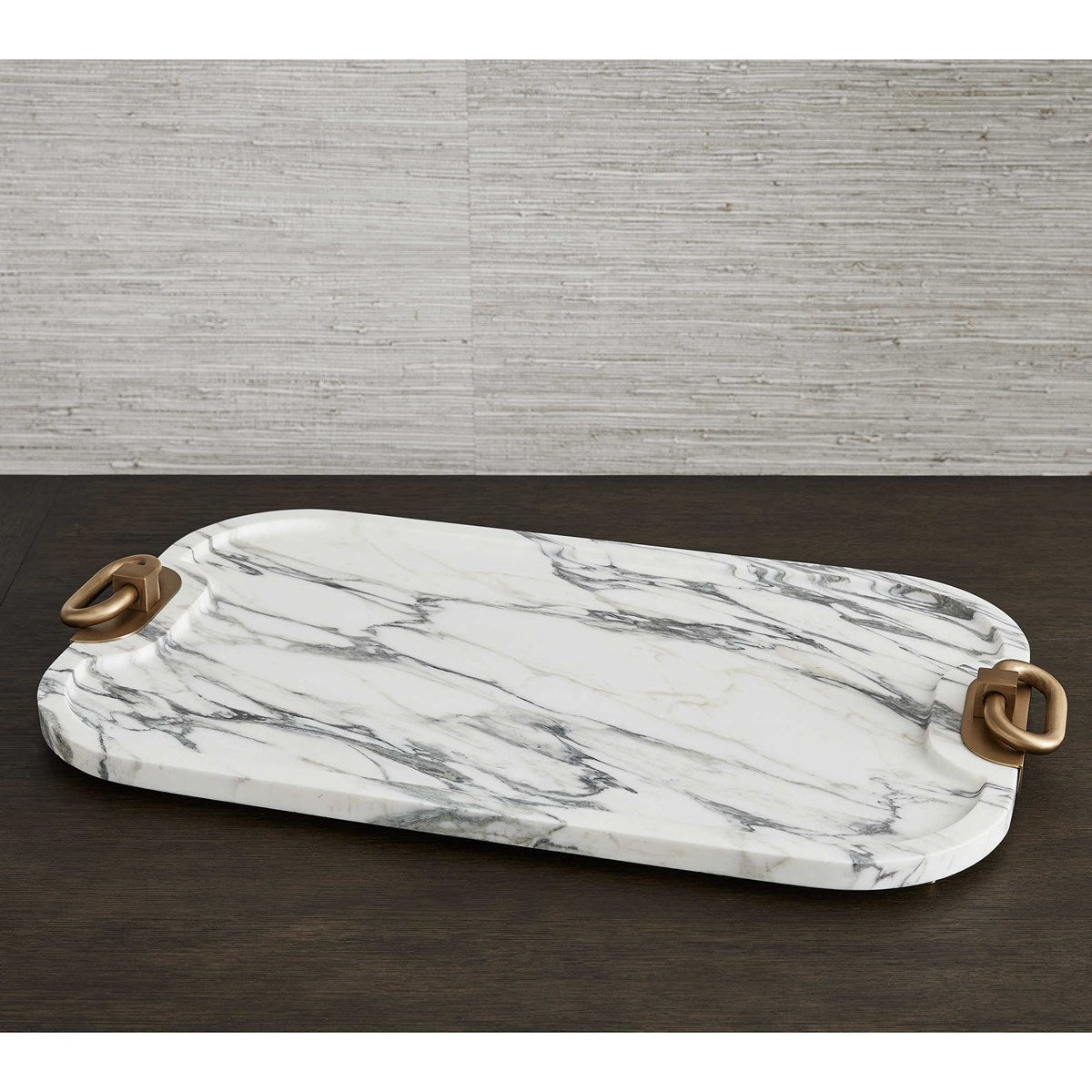 HIPPODROME TRAY - ARABESCATO MARBLE