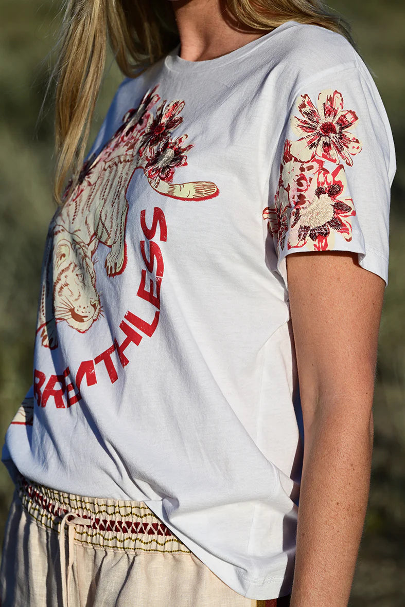 T SHIRT BREATHLESS WHITE