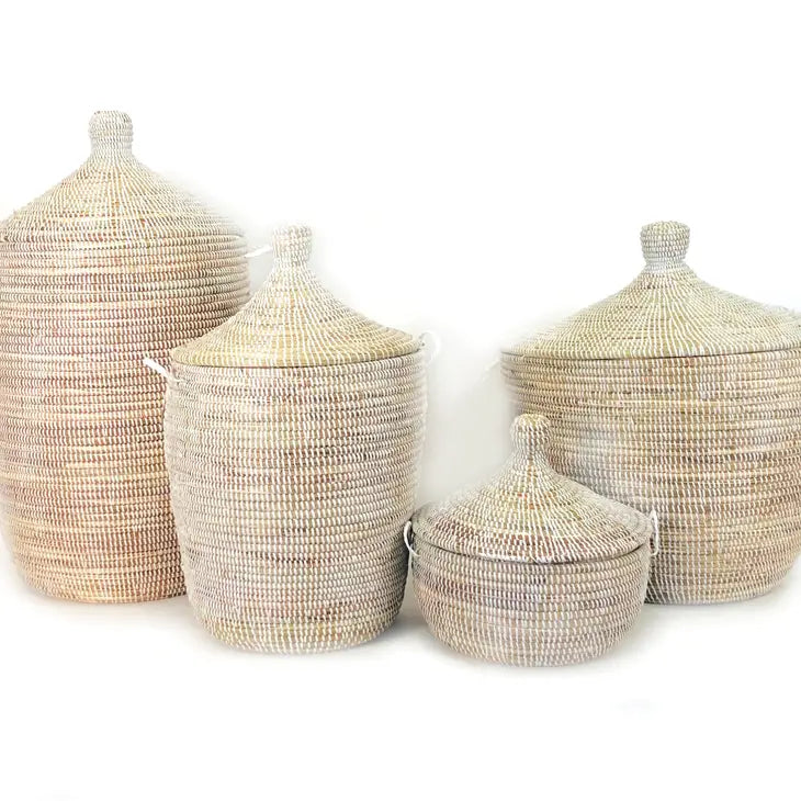 Senegalese Hamper - White. Large