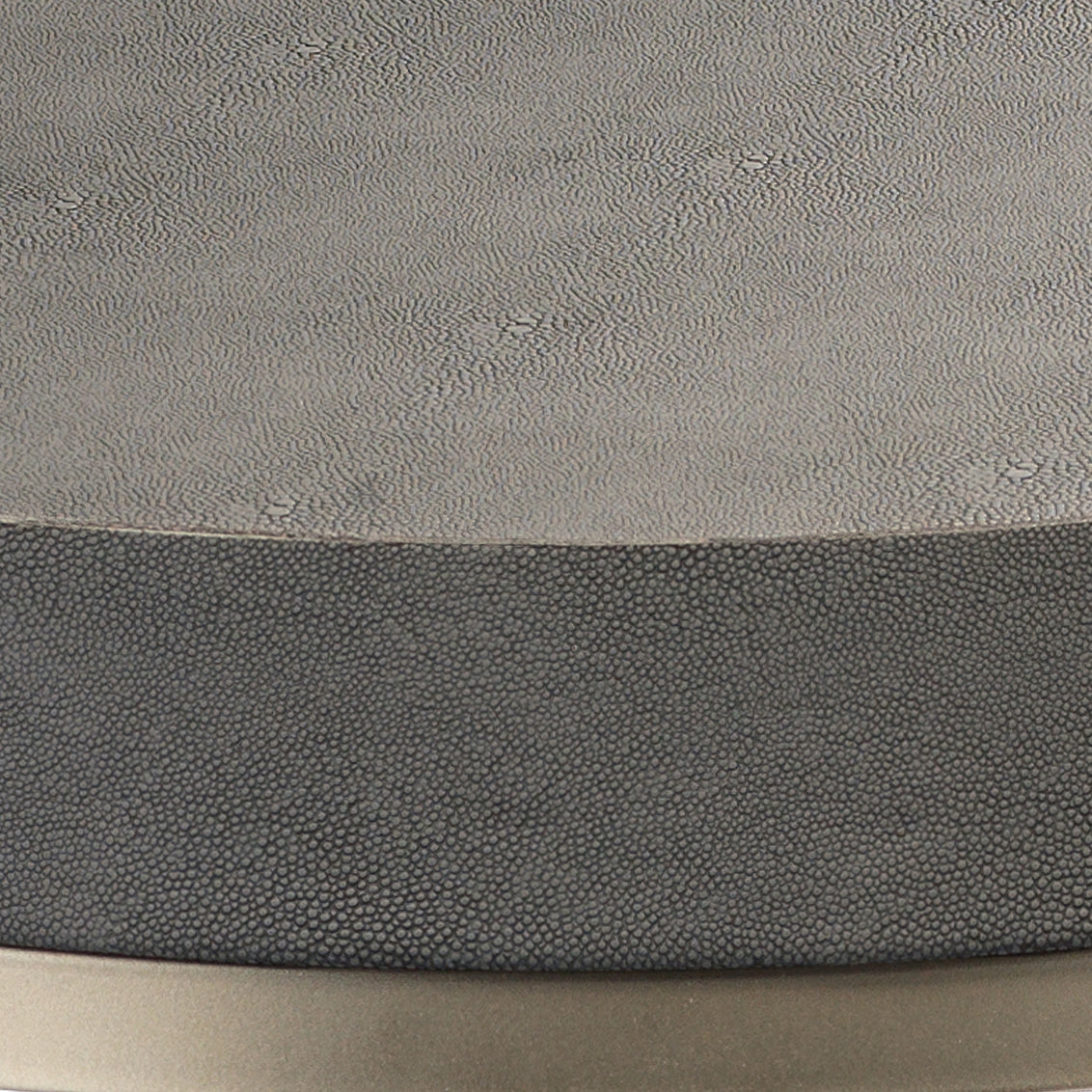 Round Side Table- Grey Faux