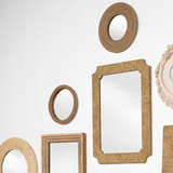 Round Jute Mirror