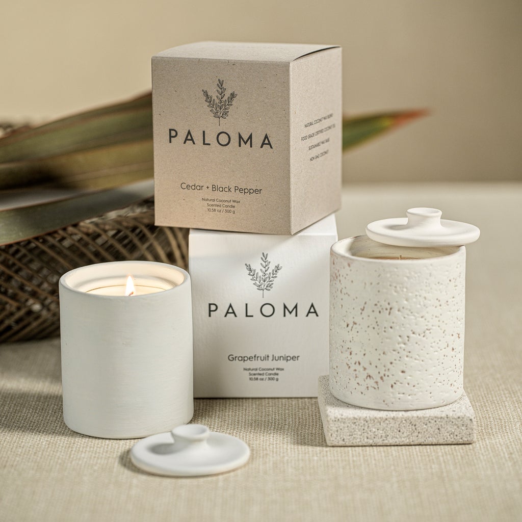 Paloma Scented Candle in Clay Jar