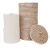 Round Rattan Double Tissue Roll Holder