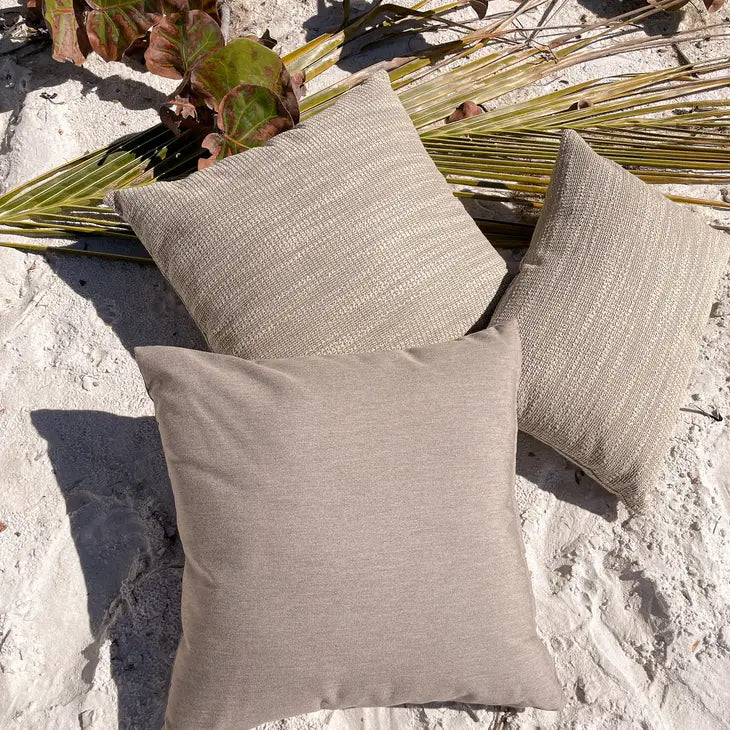 Luxe Essential Mocha Outdoor Pillow
