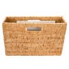 Rattan Magazine Basket- Honey Brown