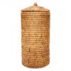 Round Rattan Double Tissue Roll Holder