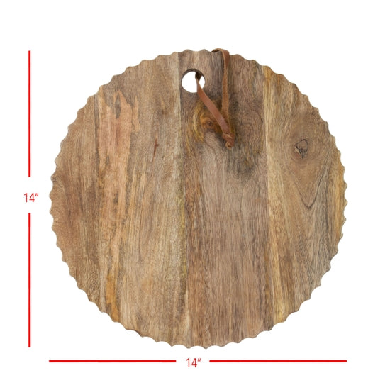 Carved Round Board/Wide