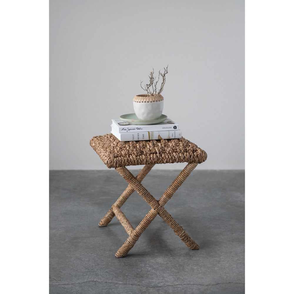 Hand-Woven Seagrass Stool