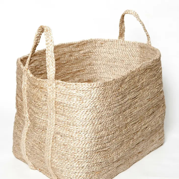 Large Jute Basket - Natural