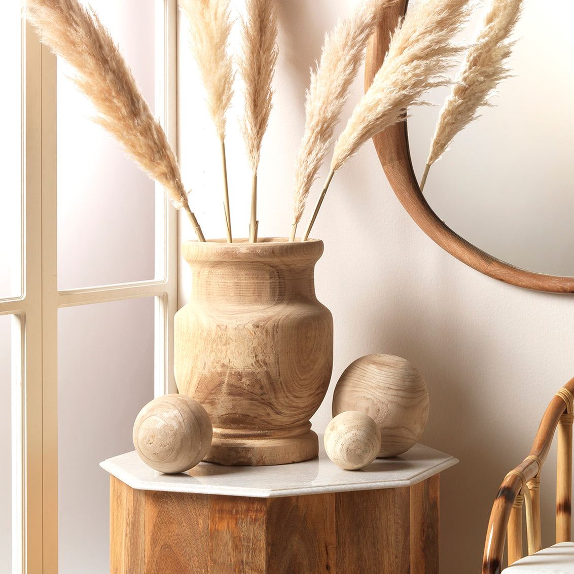 Laguna Wooden Vase D