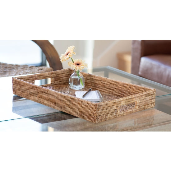 Rattan Rectangular Tray
