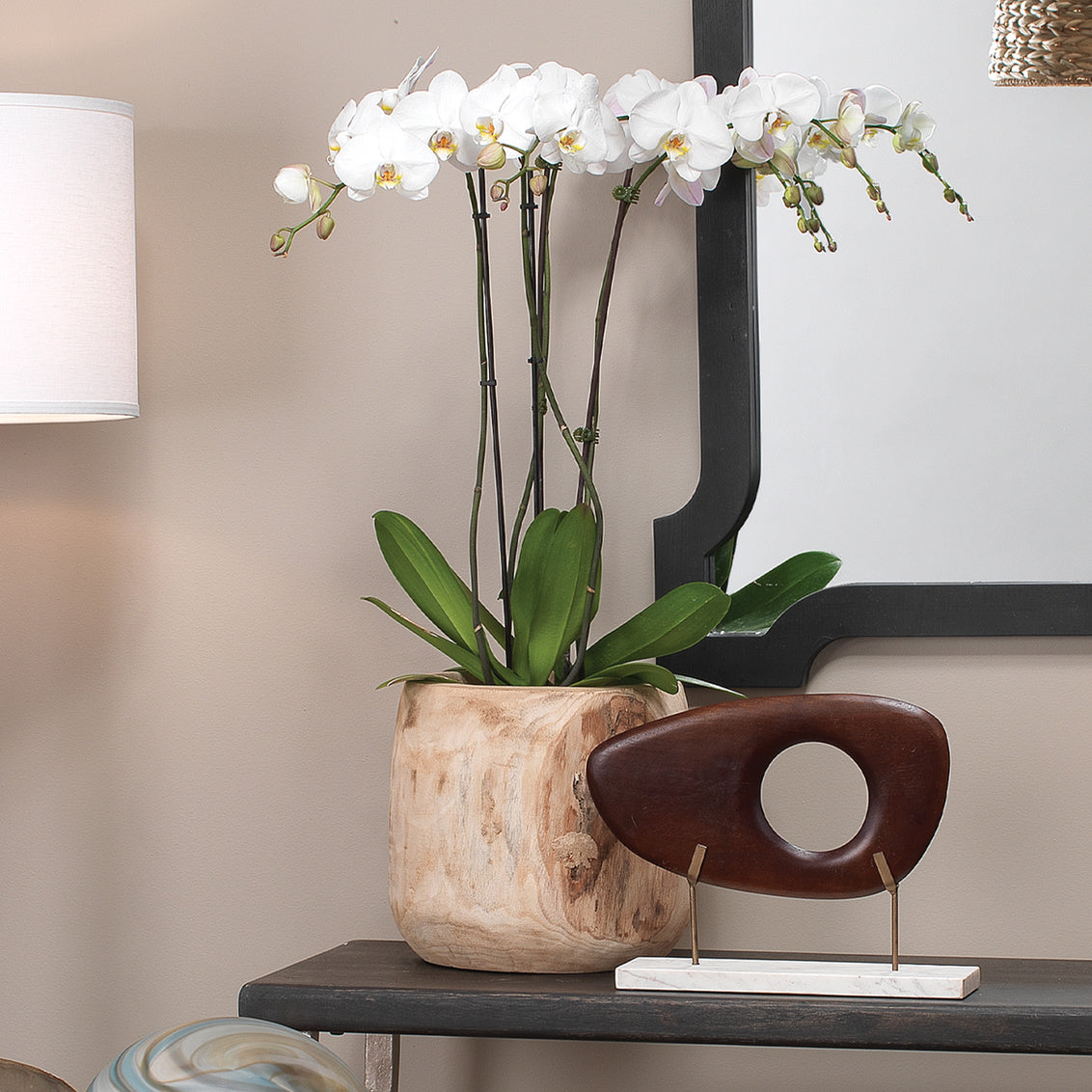 Brea wooden vase